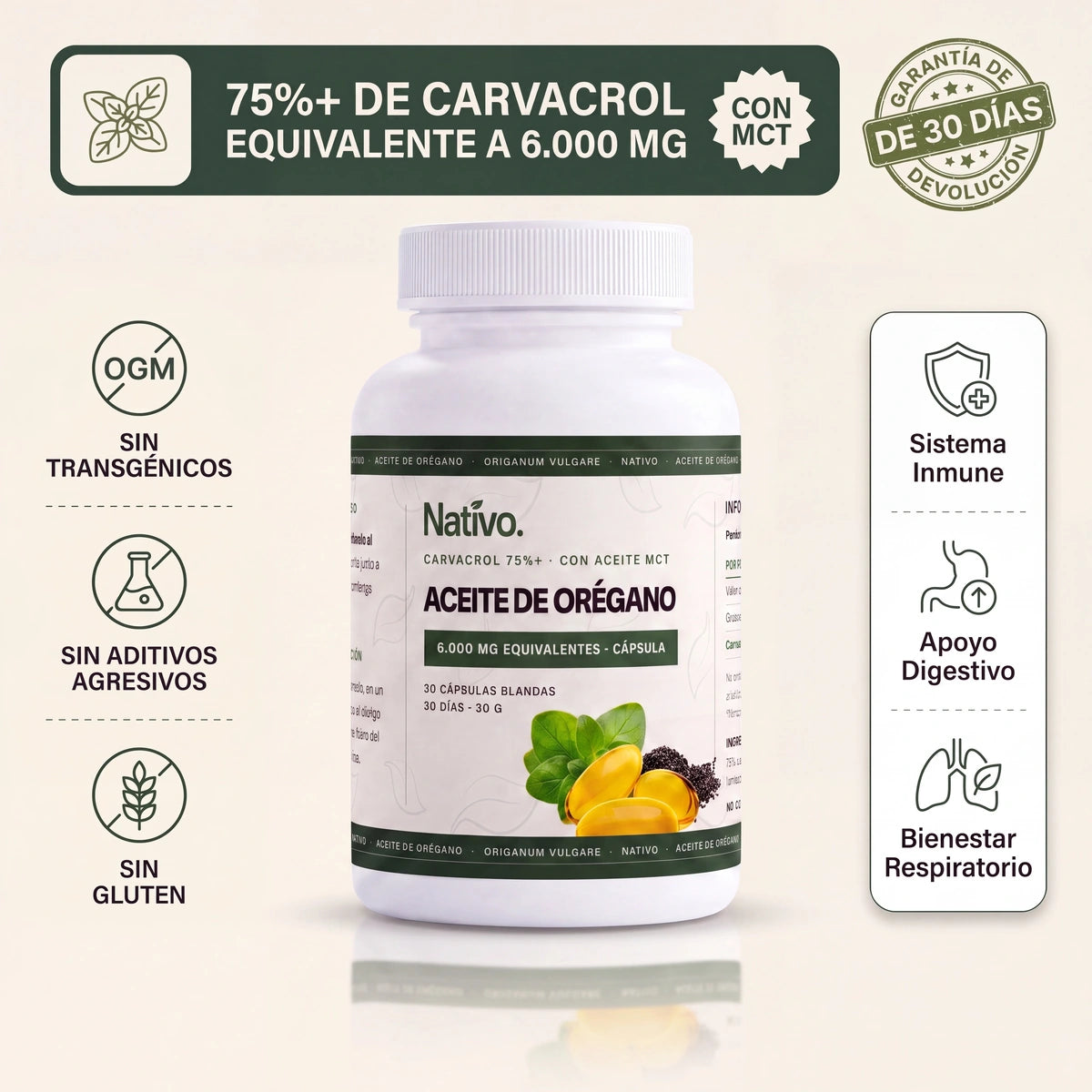 Aceite de Orégano 6000mg